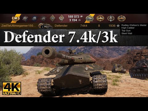 Object 252U Defender BEAST MODE: 7444 DMG, 8 Kills, 1936 XP, 3040 Block | WoT 4K Ultra HD