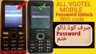 All vgotel Mobile code Unlock With code 100% done || vgotel mobile ka code remove without pc