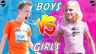 BOYS vs GIRLS! Twin Birthday Bash Challenge!