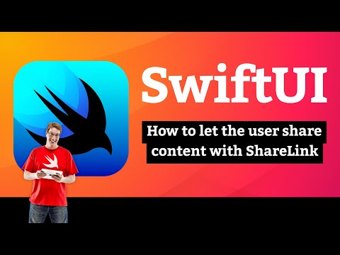 How to let the user share content with ShareLink – Instafilter SwiftUI Tutorial 8/12 thumbnail