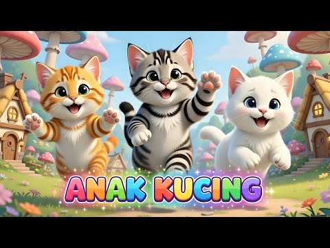 LAGU ANAK 🇮🇩 ANAK KUCING MEONG MEONG - KITTEN SONG - LAGU ANAK BALITA VIRAL