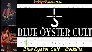 Godzilla - Blue Oyster Cult - Guitar + Bass TABS Lesson