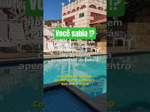 Esse hotel fica 2km do centro de Pirenópolis, tem café da manhã incluso mas a piscina não é aquecida