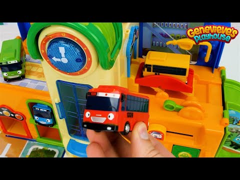 Learning Colors and Vehicles Video for Toddlers and Kids - Tayo Playsets and Amusement Park Toys!