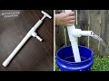 How To Make A Simple Strong PVC Water Pump DIY Manual Hand Pump From Spare Parts