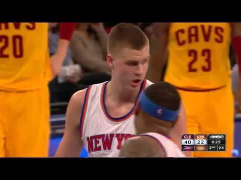Kristaps Porzingis vs Cleveland Cavaliers 26.03.2016 (19Pts)