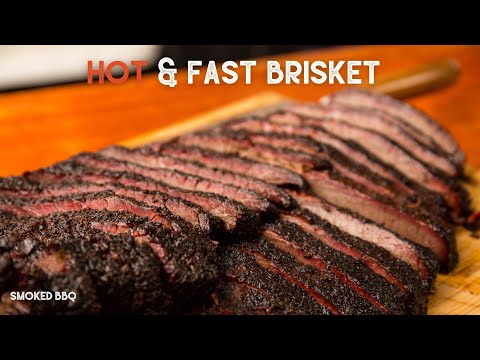 Hot and Fast Smoked Beef Brisket: