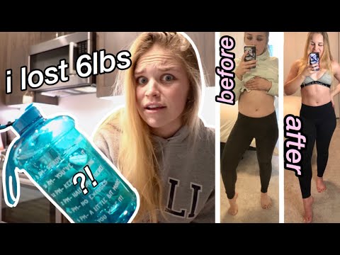 I drank a GALLON of WATER EVERY DAY for a WEEK | weight loss + before & after results