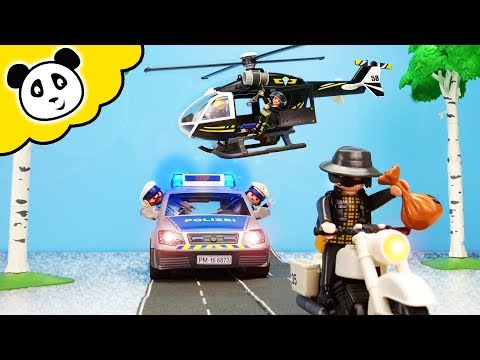 Playmobil Polizei - Verfolgungsjagd mit dem SEK Hubschrauber - Playmobil Film