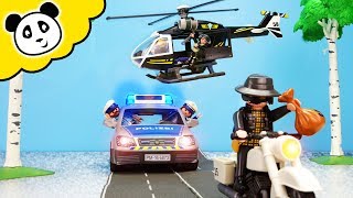 Playmobil Polizei - Verfolgungsjagd mit dem SEK Hubschrauber - Playmobil Film