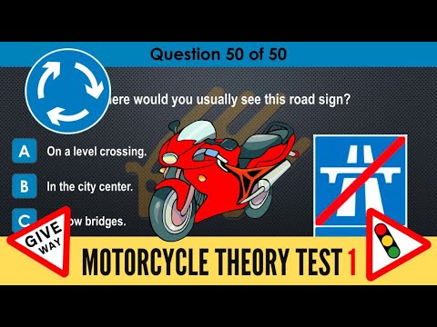 Motorcycle Theory Test Practice 2024 - DVSA Motorcycle Driving Test 2024 UK test 1