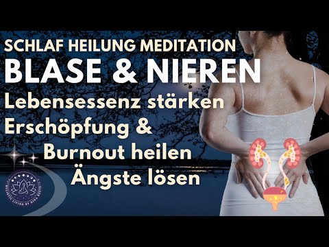 Heile Erschöpfung & stärke die Lebensessenz | Einschlafmeditation Heilung | Blase & Nieren | Chakra