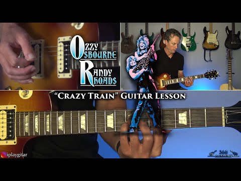 Ozzy Osbourne - Crazy Train Guitar Lesson (Randy Rhoads)