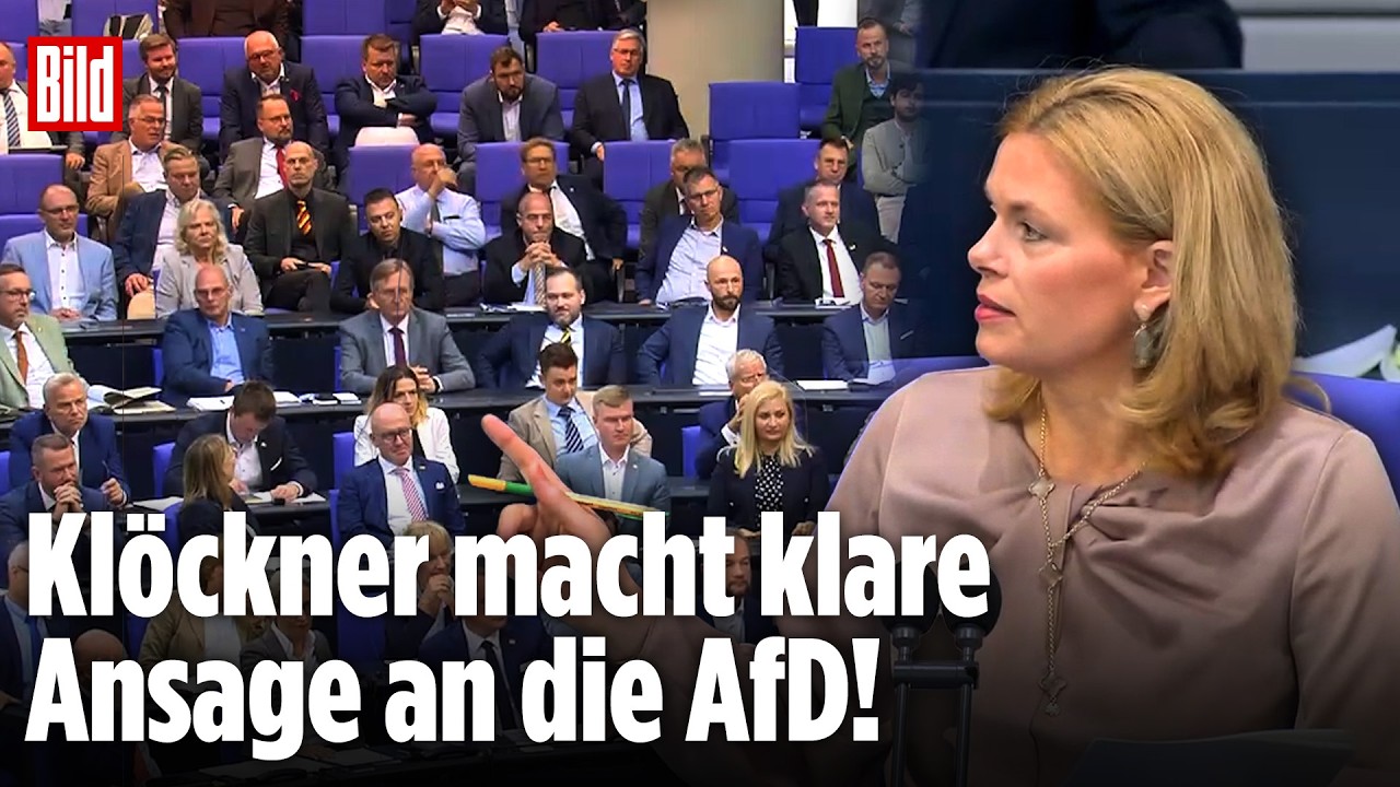 EKLAT IM BUNDESTAG: Plötzlich droht Klöckner der AfD! Rüge bei Abstimmung zur Gesundheitsreform