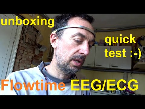 :-) Flowtime Kickstarter EEG/ECG headband unboxing and quick test