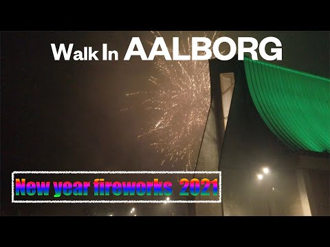 New year’s fireworks 2021 in Aalborg