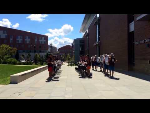 UMass Drumline 2015: Cadence Rock Beat - Band Camp