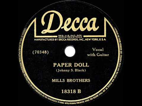 1943 HITS ARCHIVE  Paper Doll   Mills Brothers a #1 record(페이퍼 돌- 더 밀스 브라더스)