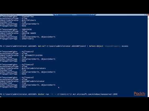 Implementing Windows Server 2019 Containers Docker Storage | packtpub com