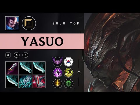 Yasuo Top vs Pantheon - KR Master Patch 25.24