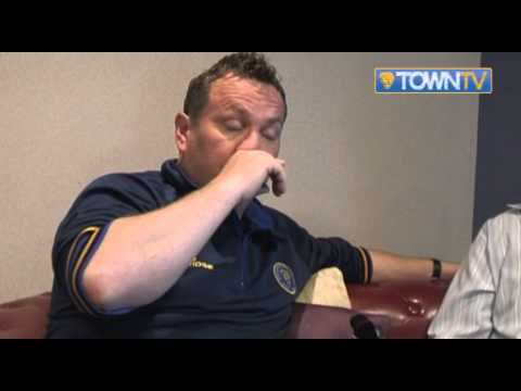 Micky Mellon pre Cheltenham United away 14/15 - Town TV