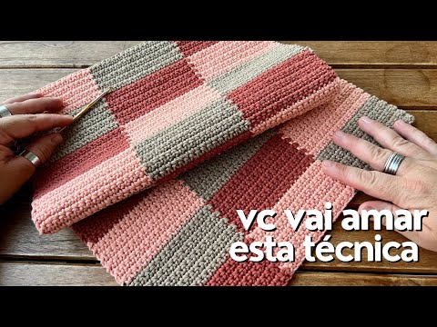 PADRÃO MULTICORES EM CROCHÊ - Faça lindos trabalhos em Crochê com esta técnica incrível, vc vai amar