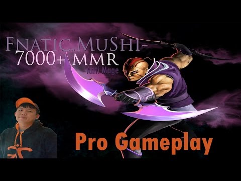 Dota 2 Fnatic MuShi pro Gameplay Anti Mage