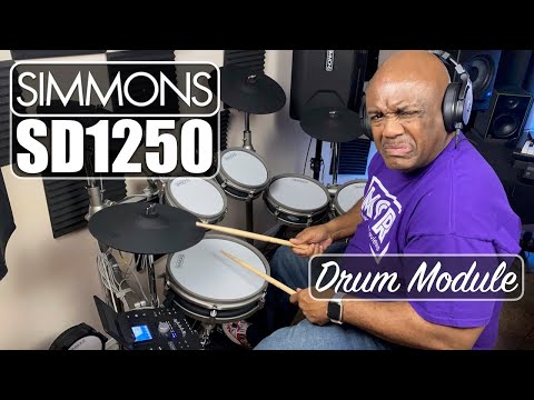 SIMMONS SD1250: How Does The Drum Module Sound? Let's listen to the the sound library.
