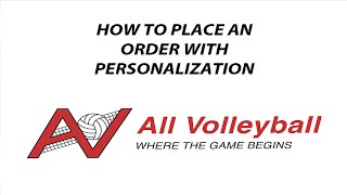 How to Place an Order with Personalization