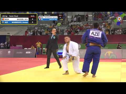 2019 Judo + 90 kg  BAGRIN (MDA) - MAMMEDOV (AZE)   EYOF Baku