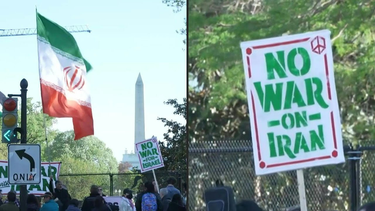 Video | Washington: rally against US military action in Iran | AFP