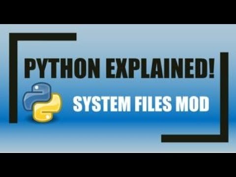 Accessing And Modifying Computer System Files Using Python