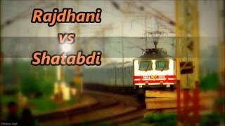 preview picture of video '150th: Rarest Capture || RAJDHANI Encounters SHATABDI at Full Pace in India's Busiest Section !!!'