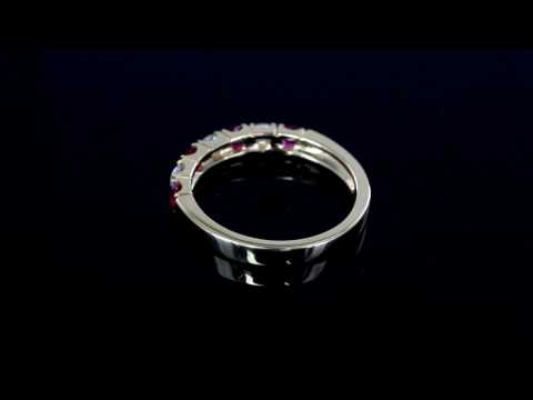 Ruby and Diamond Eternity Ring  - 03-01 -015
