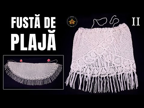 Cum crosetam fusta de plaja Anemona - Partea a II-a