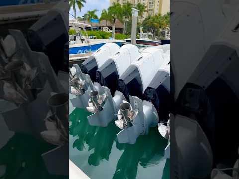 How much this cost? 6X MERCURY V12 600HP 🤪 INSANE BOAT  #shorts