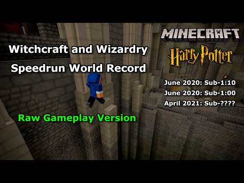 jr5000 - Minecraft Speedrun World Record Witchcraft and Wizardry (Raw Gameplay)