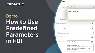 Download the video "How to Use Predefined Parameters in Oracle Fusion Data Intelligence"