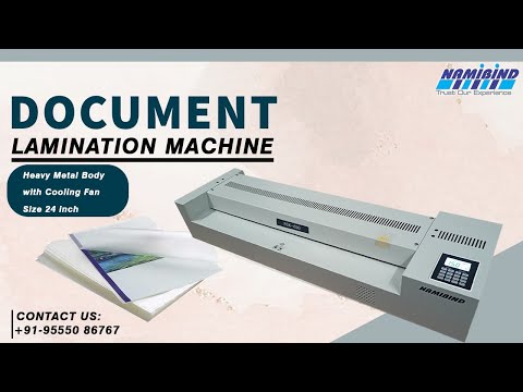 Semi Automatic Namibind FGK-650 Heavy Duty 650 mm Document Lamination Machine