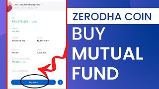 How to Buy Mutual Funds in Zerodha Coin | Zerodha Coin Mutual Fund Add Process