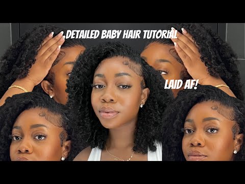 DETAILED  SOFT FLUFFY BABY HAIR TUTORIAL FT BEAUTY FOREVER HAIR