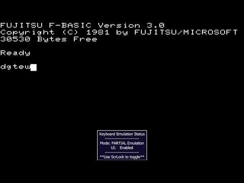 MAME MESS COMPUTER FM NEW 7 FM 7 NEW ALTERNATE FUJITSU 1984