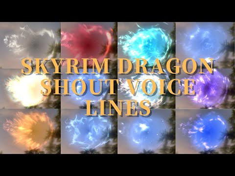 Skyrim All Dragonborn Shout Voice Lines