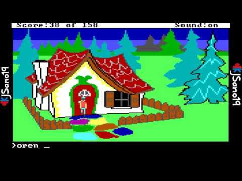 King's Quest 1 (Sierra) EGA Version - Max Points Walkthrough with Commentary
