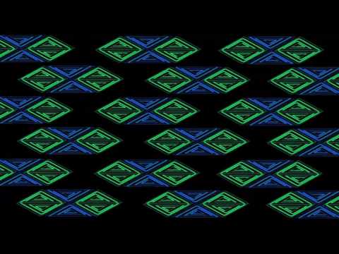 Club Visuals 864 - Blue & Green Triangle Movement VJ loop