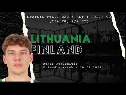 Rokas Jokubaitis vs Finland | Friendly Game | 6 PTS 5 AST