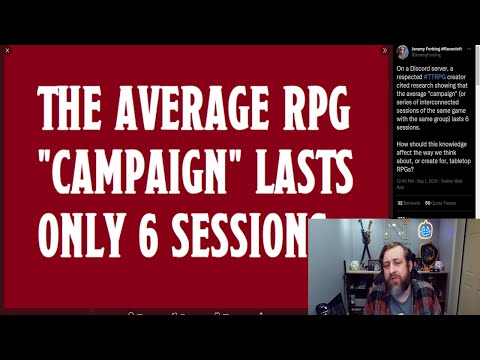 The Average RPG "Campaign" Lasts Only 6 Sessions? | Nerd Immersion