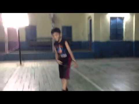 Sahil playing badminton