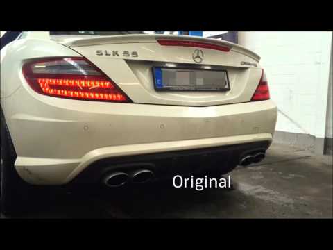 Underground Exhaust Mercedes R172 SLK55 AMG Stage 3 Sound V8 loud