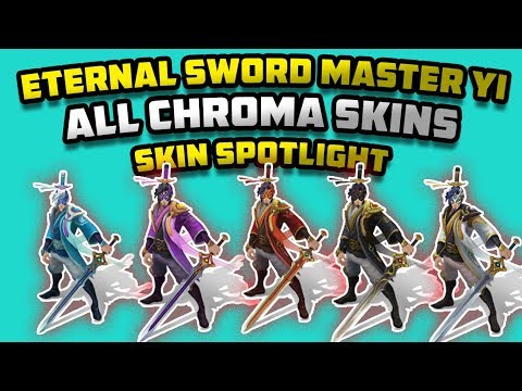 Eternal Sword Master Yi Chroma Pack Spotlight | PBE | Pre release | League of legends